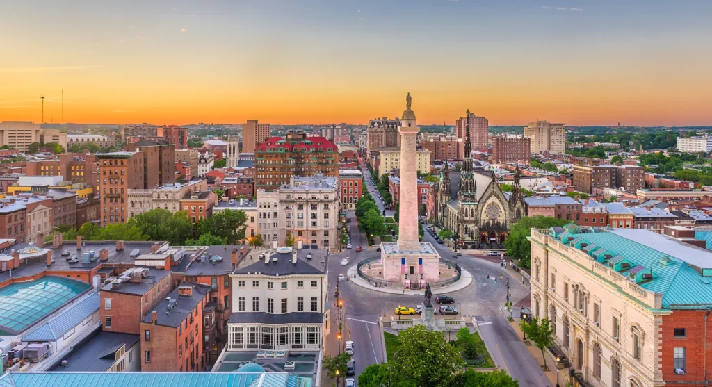 Baltimore, Maryland, USA Cityscape